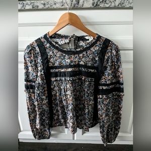 Unique retro bohemian top American Eagle xsmall